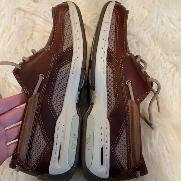 Dunham men’s brown shoes sz 8.5  genuine leather FALL vacation boat shoes - Picture 15 of 17